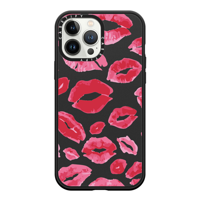 Allison Reich x CASETiFY iPhone 13 Pro Max Case Love,Abstract マットブラック インパクトケース Lipstick Kisses Mother's Day Allison Reich x CASETiFY iPhone 13 Pro Max Case Love,Abstract マットブラック インパクトケース Lipstick Kisses Mother's Day