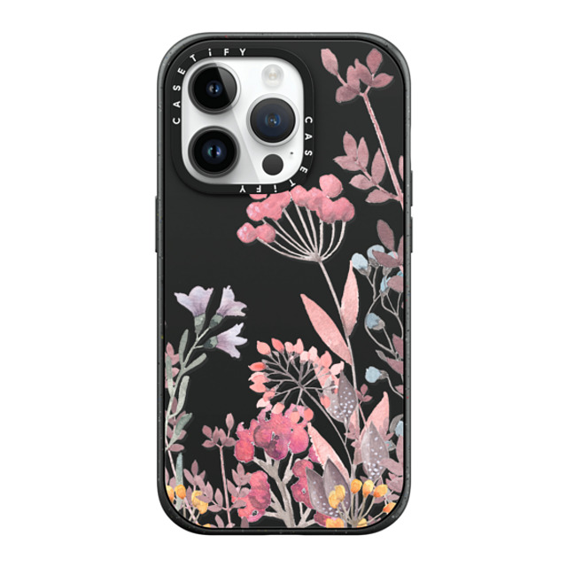 Allison Reich x CASETiFY iPhone 14 Pro ケース マットブラック インパクトケース MagSafe対応 Springtime