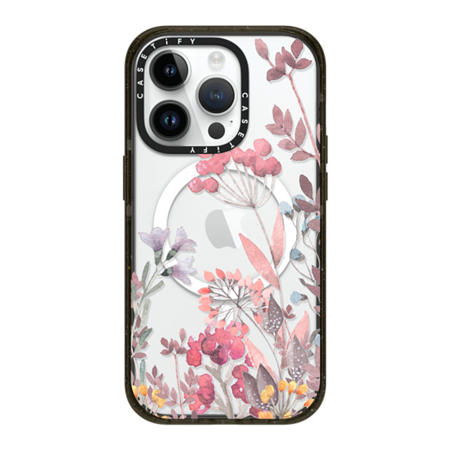 Allison Reich x CASETiFY iPhone 14 Pro ケース ブラック インパクトケース MagSafe対応 Springtime