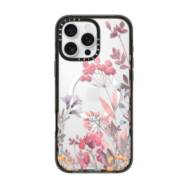 Allison Reich x CASETiFY iPhone 16 Pro Max ケース ブラック インパクトケース MagSafe対応 Springtime