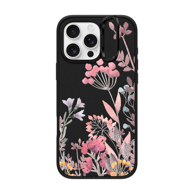 Allison Reich x CASETiFY iPhone 16 Pro Max ケース マットブラック インパクトリングスタンドケース MagSafe対応 Springtime