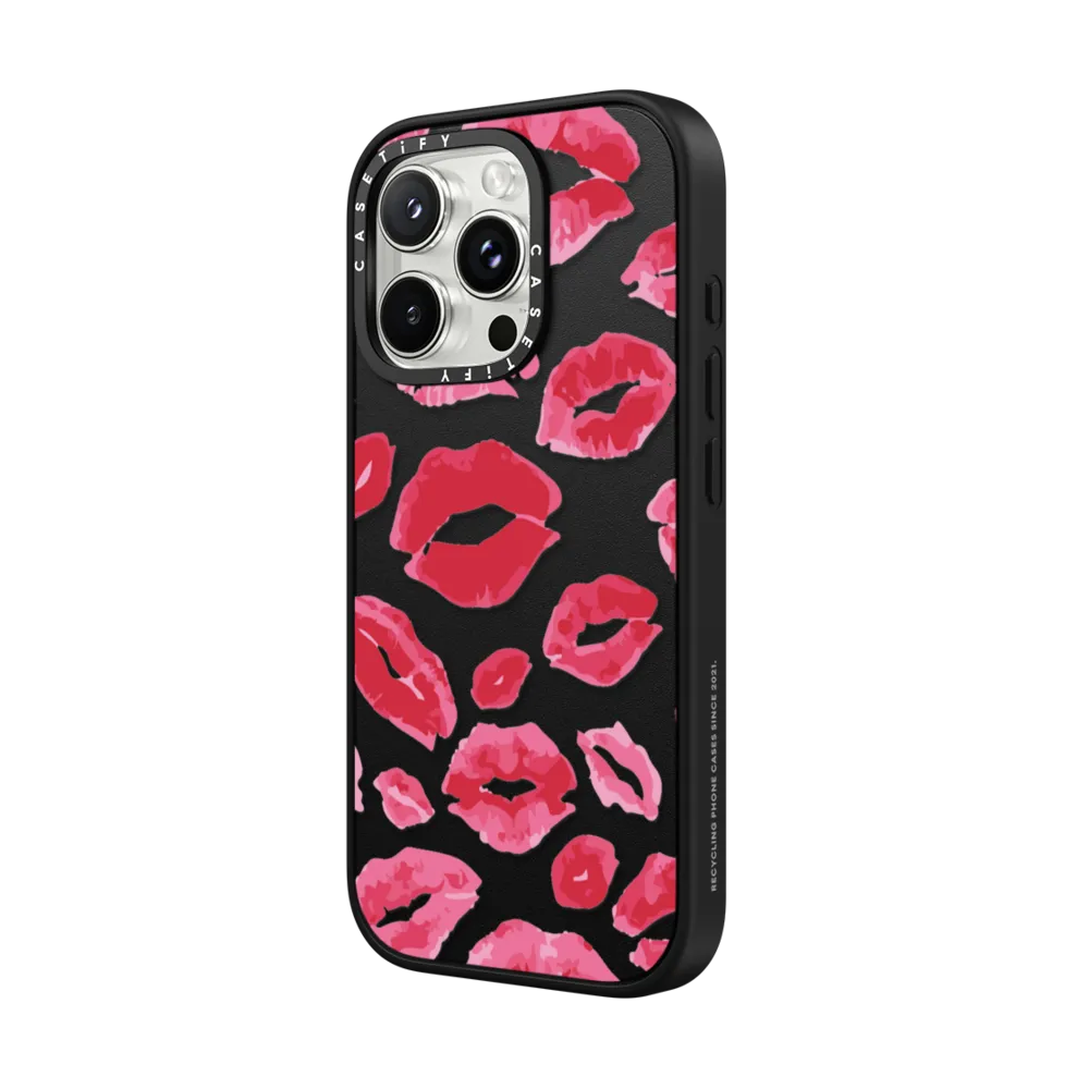 Impact iPhone 16 Pro Max Case MagSafe Compatible - Lipstick Kisses