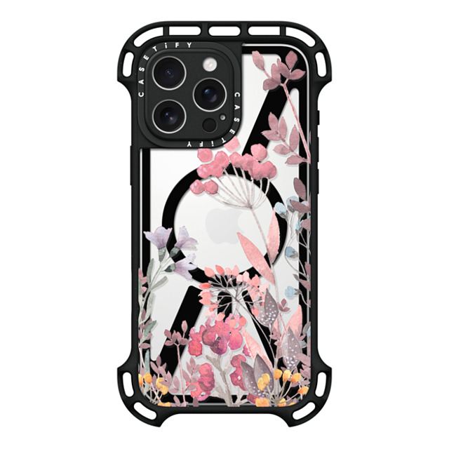 Allison Reich x CASETiFY iPhone 16 Pro Max ケース ブラック ウルトラ バウンスケース MagSafe対応 Springtime