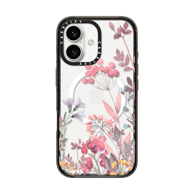 Allison Reich x CASETiFY iPhone 16 ケース ブラック インパクトケース MagSafe対応 Springtime