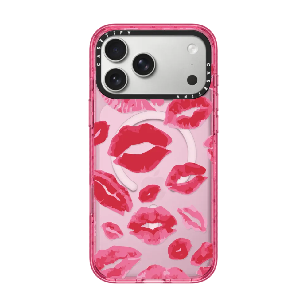 Impact iPhone 17 Pro Max Case MagSafe Compatible - Lipstick Kisses