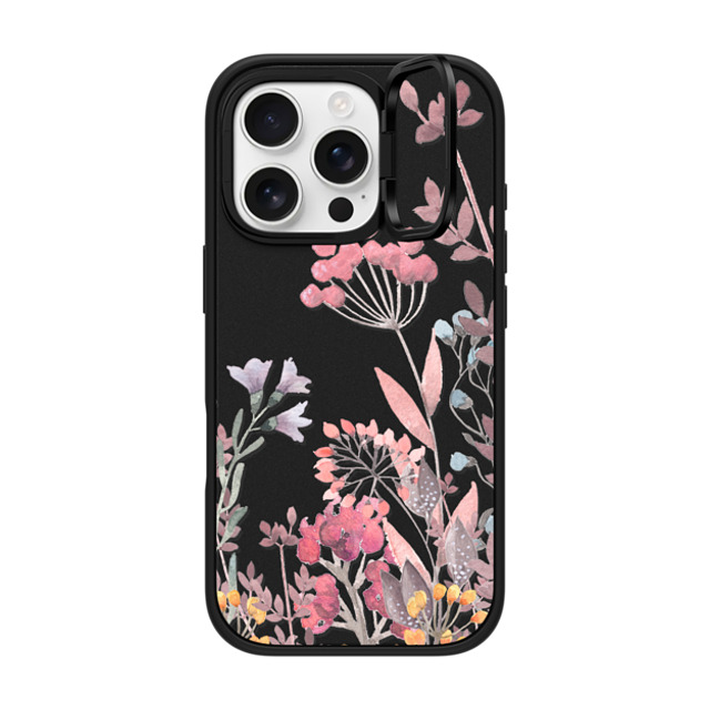 Allison Reich x CASETiFY iPhone 16 Pro ケース マットブラック インパクトリングスタンドケース MagSafe対応 Springtime