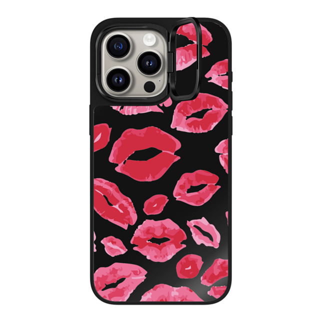 Allison Reich x CASETiFY iPhone 15 Pro Max Case Love,Abstract Black on Black ミラー リングスタンドケース MagSafe対応 Lipstick Kisses Back to School Allison Reich x CASETiFY iPhone 15 Pro Max Case Love,Abstract Black on Black ミラー リングスタンドケース MagSafe対応 Lipstick Kisses Back to School