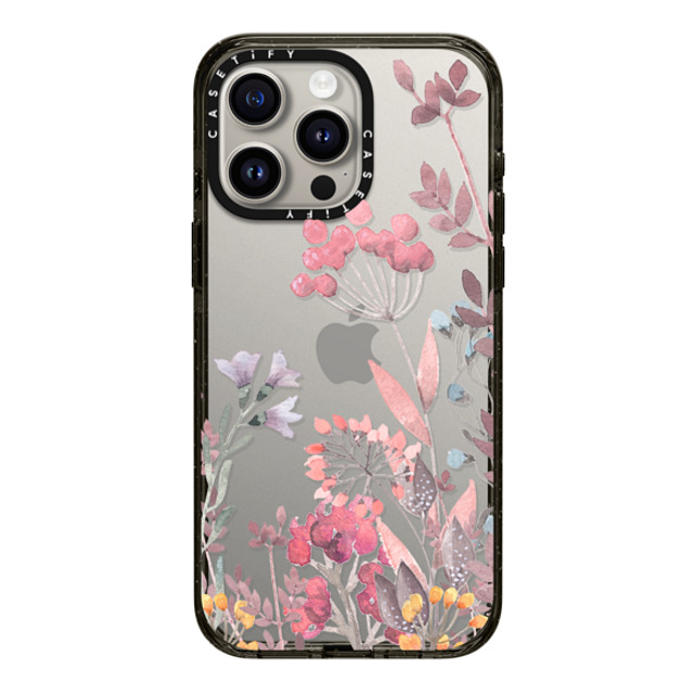 Allison Reich x CASETiFY iPhone 15 Pro Max ケース ブラック インパクトケース Springtime