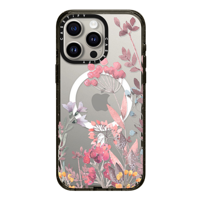 Allison Reich x CASETiFY iPhone 15 Pro Max ケース ブラック インパクトケース MagSafe対応 Springtime