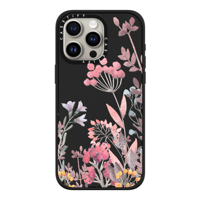 Allison Reich x CASETiFY iPhone 15 Pro Max ケース マットブラック インパクトケース MagSafe対応 Springtime