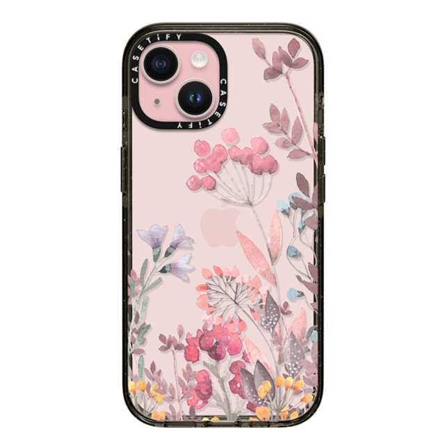 Allison Reich x CASETiFY iPhone 15 ケース ブラック インパクトケース Springtime