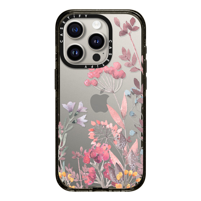 Allison Reich x CASETiFY iPhone 15 Pro ケース ブラック インパクトケース Springtime