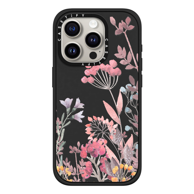 Allison Reich x CASETiFY iPhone 15 Pro ケース マットブラック インパクトケース MagSafe対応 Springtime