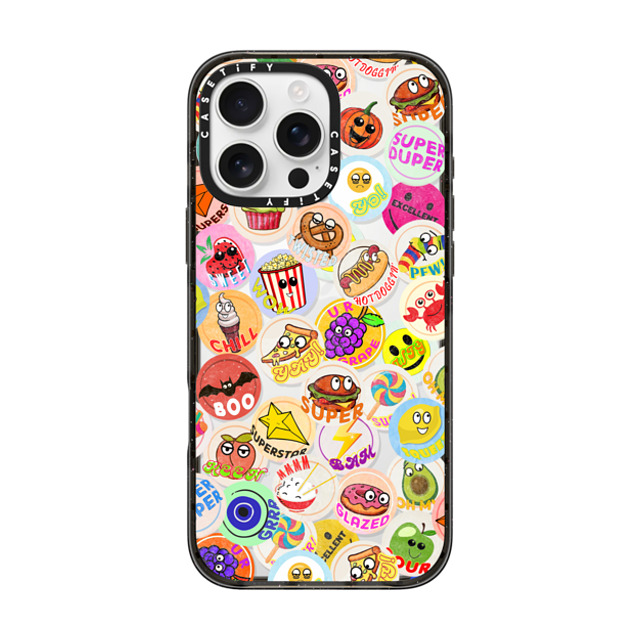 Allison Reich x CASETiFY iPhone 16 Pro Max ケース Sticker ブラック インパクトケース All NEW Vintage Smelly Stickers Father's Day Allison Reich x CASETiFY iPhone 16 Pro Max ケース Sticker ブラック インパクトケース All NEW Vintage Smelly Stickers Father's Day