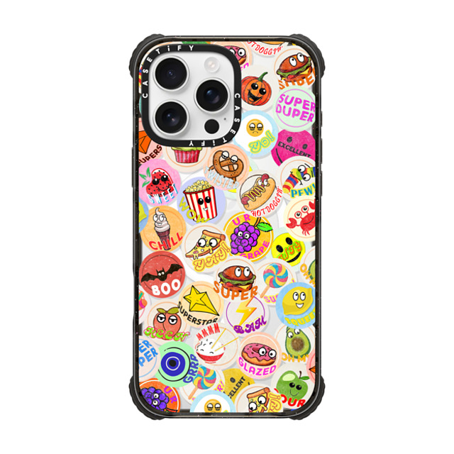 Allison Reich x CASETiFY iPhone 16 Pro Max ケース Sticker ブラック ウルトラ インパクトケース MagSafe 対応 All NEW Vintage Smelly Stickers Father's Day Allison Reich x CASETiFY iPhone 16 Pro Max ケース Sticker ブラック ウルトラ インパクトケース MagSafe 対応 All NEW Vintage Smelly Stickers Father's Day