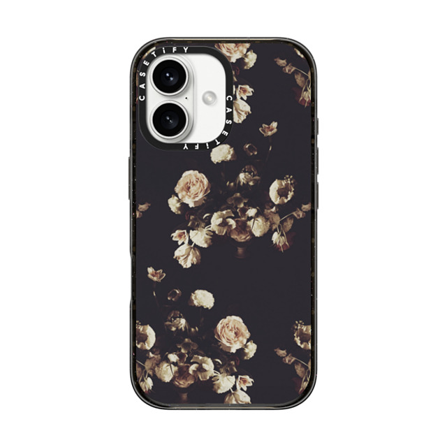 Allison Reich x CASETiFY iPhone 16 ケース ブラック インパクトケース MagSafe対応 Antique Floral