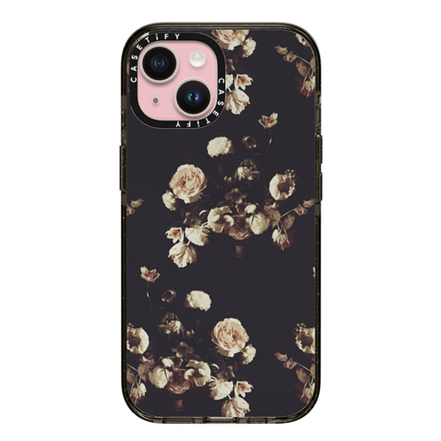 Allison Reich x CASETiFY iPhone 15 ケース ブラック インパクトケース Antique Floral