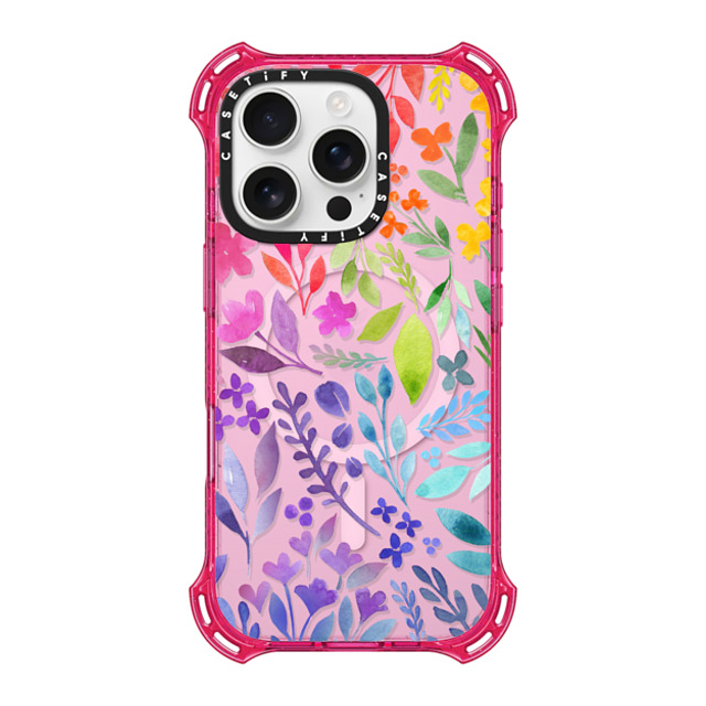 Allison Reich x CASETiFY iPhone 16 Pro Case プリムローズ ピンク バウンスケース Floral Rainbow Allison Reich x CASETiFY iPhone 16 Pro Case プリムローズ ピンク バウンスケース Floral Rainbow
