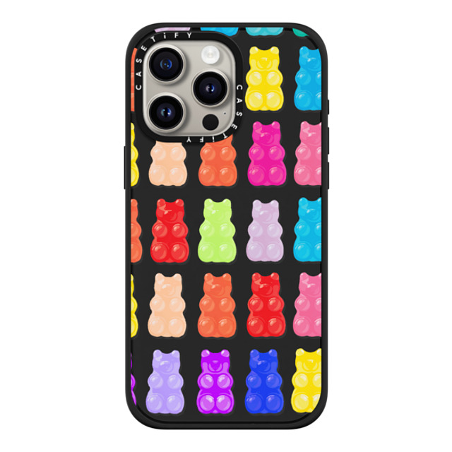 Allison Reich x CASETiFY iPhone 15 Pro Max ケース マットブラック インパクトケース MagSafe対応 Gummy Bears