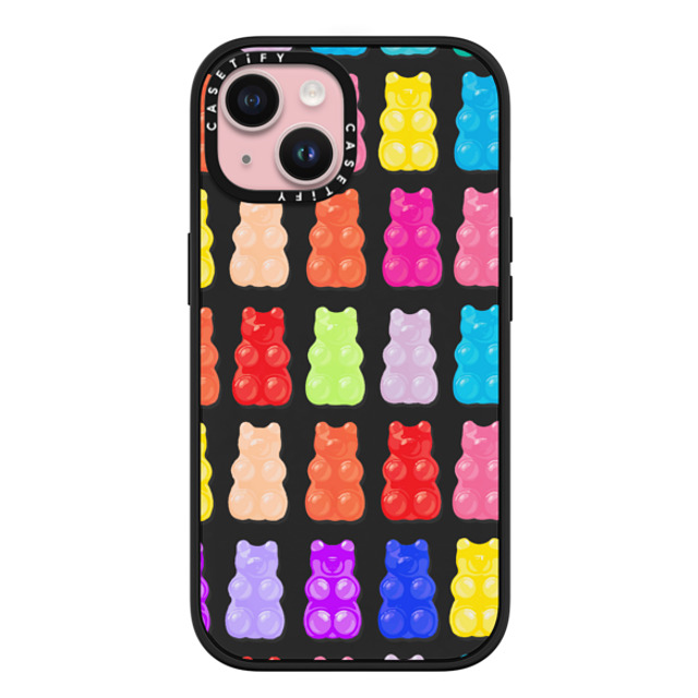 Allison Reich x CASETiFY iPhone 15 ケース マットブラック インパクトケース MagSafe対応 Gummy Bears