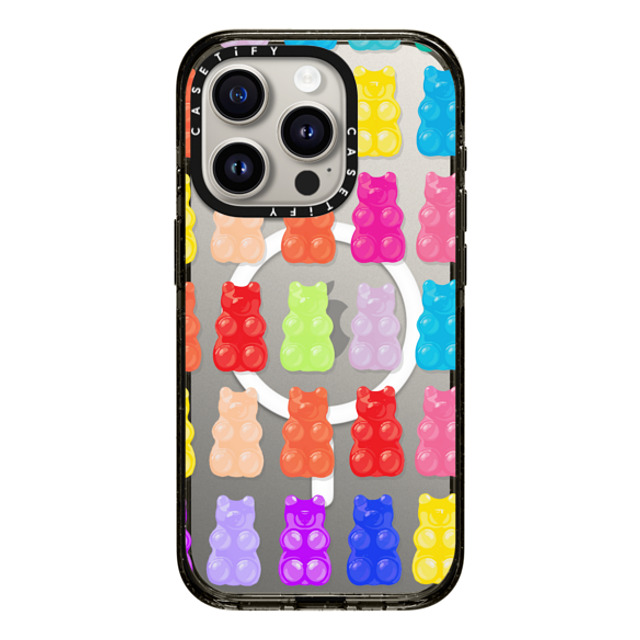 Allison Reich x CASETiFY iPhone 15 Pro ケース ブラック インパクトケース MagSafe対応 Gummy Bears