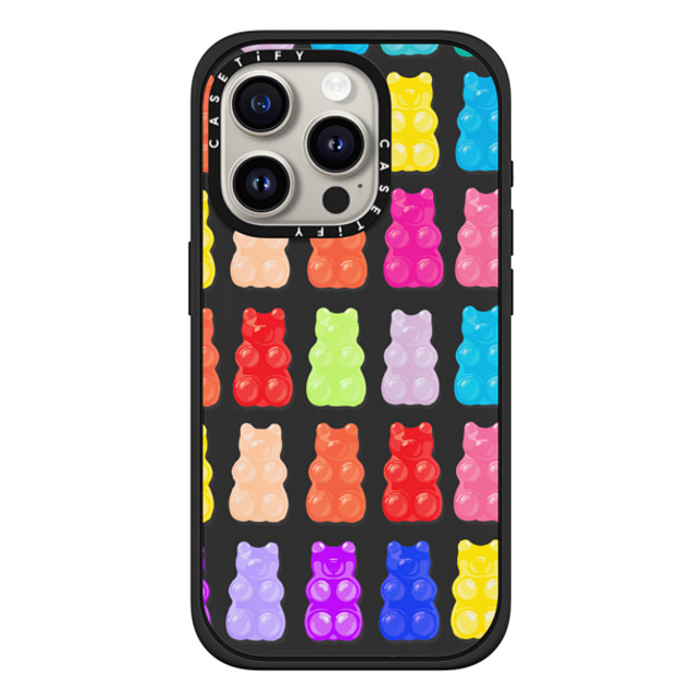 Allison Reich x CASETiFY iPhone 15 Pro ケース マットブラック インパクトケース MagSafe対応 Gummy Bears