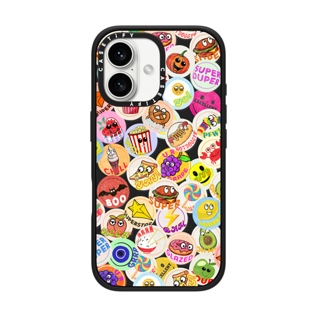 Allison Reich x CASETiFY iPhone 16 ケース Sticker マットブラック インパクトケース MagSafe対応 All NEW Vintage Smelly Stickers Father's Day Allison Reich x CASETiFY iPhone 16 ケース Sticker マットブラック インパクトケース MagSafe対応 All NEW Vintage Smelly Stickers Father's Day