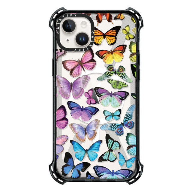 Allison Reich x CASETiFY iPhone 14 Plus Case Black バウンスケース Butterfly Rainbow Allison Reich x CASETiFY iPhone 14 Plus Case Black バウンスケース Butterfly Rainbow