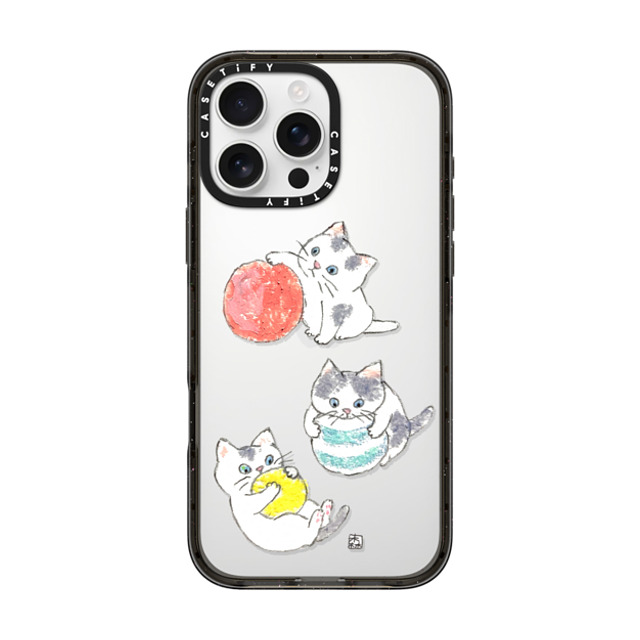 Color of Mori x CASETiFY iPhone 16 Pro Max Case Cat,Animal Black インパクトケース kitties Mother's Day Color of Mori x CASETiFY iPhone 16 Pro Max Case Cat,Animal Black インパクトケース kitties Mother's Day