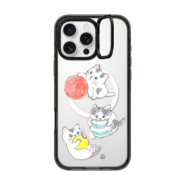 Color of Mori x CASETiFY iPhone 16 Pro Max Case Cat,Animal Black インパクトリングスタンドケース MagSafe対応 kitties Mother's Day Color of Mori x CASETiFY iPhone 16 Pro Max Case Cat,Animal Black インパクトリングスタンドケース MagSafe対応 kitties Mother's Day