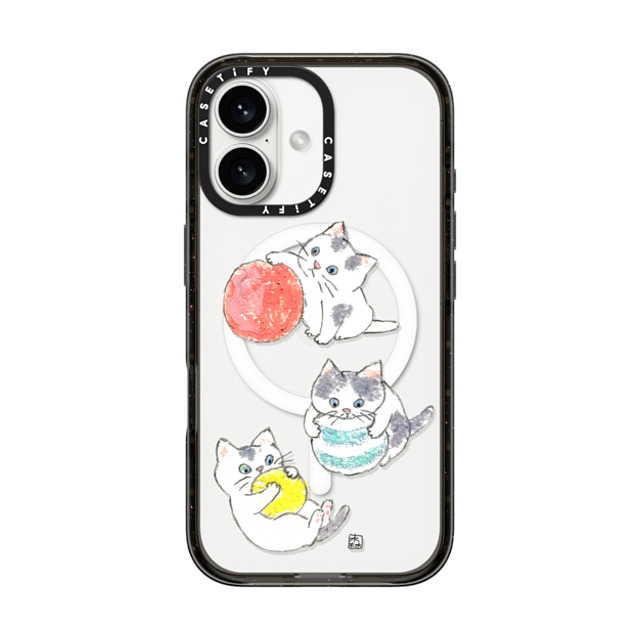 Color of Mori x CASETiFY iPhone 16 Case Cat,Animal Black Impact Case MagSafe Compatible kitties Mother's Day Color of Mori x CASETiFY iPhone 16 Case Cat,Animal Black Impact Case MagSafe Compatible kitties Mother's Day