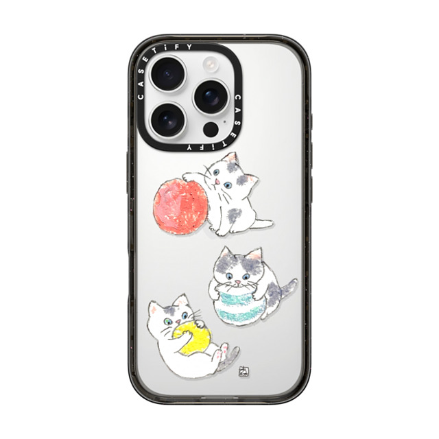 Color of Mori x CASETiFY iPhone 16 Pro Case Cat,Animal Black インパクトケース kitties Mother's Day Color of Mori x CASETiFY iPhone 16 Pro Case Cat,Animal Black インパクトケース kitties Mother's Day