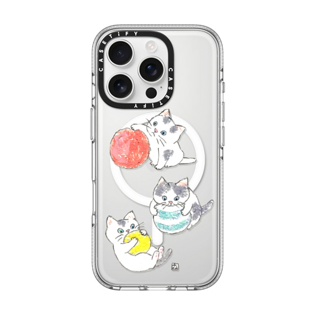 Color of Mori x CASETiFY iPhone 16 Pro Case Cat,Animal Clear Clear Case MagSafe Compatible kitties Mother's Day Color of Mori x CASETiFY iPhone 16 Pro Case Cat,Animal Clear Clear Case MagSafe Compatible kitties Mother's Day