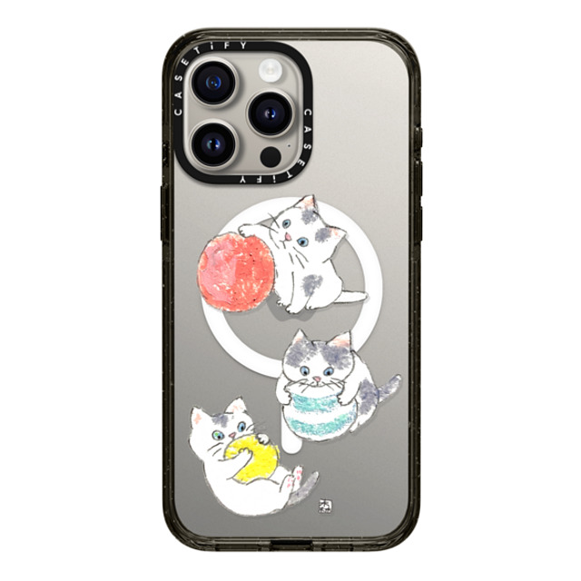 Color of Mori x CASETiFY iPhone 15 Pro Max Case Cat,Animal Black Impact Case MagSafe Compatible kitties Mother's Day Color of Mori x CASETiFY iPhone 15 Pro Max Case Cat,Animal Black Impact Case MagSafe Compatible kitties Mother's Day