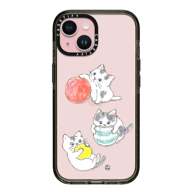 Color of Mori x CASETiFY iPhone 15 Case Cat,Animal Black インパクトケース kitties Mother's Day Color of Mori x CASETiFY iPhone 15 Case Cat,Animal Black インパクトケース kitties Mother's Day