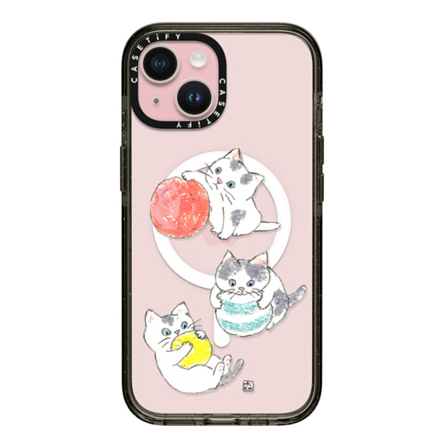 Color of Mori x CASETiFY iPhone 15 Case Cat,Animal Black Impact Case MagSafe Compatible kitties Mother's Day Color of Mori x CASETiFY iPhone 15 Case Cat,Animal Black Impact Case MagSafe Compatible kitties Mother's Day