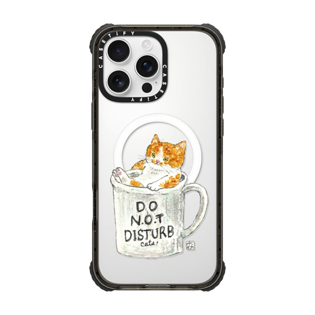 Color of Mori x CASETiFY iPhone 16 Pro Max Case Cat,Animal Black ウルトラ インパクトケース MagSafe 対応 Do not disturb cats! Father's Day Color of Mori x CASETiFY iPhone 16 Pro Max Case Cat,Animal Black ウルトラ インパクトケース MagSafe 対応 Do not disturb cats! Father's Day