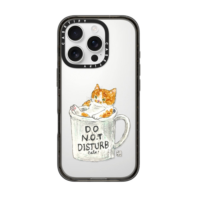 Color of Mori x CASETiFY iPhone 16 Pro Case Cat,Animal Black Impact Case Do not disturb cats! Father's Day Color of Mori x CASETiFY iPhone 16 Pro Case Cat,Animal Black Impact Case Do not disturb cats! Father's Day