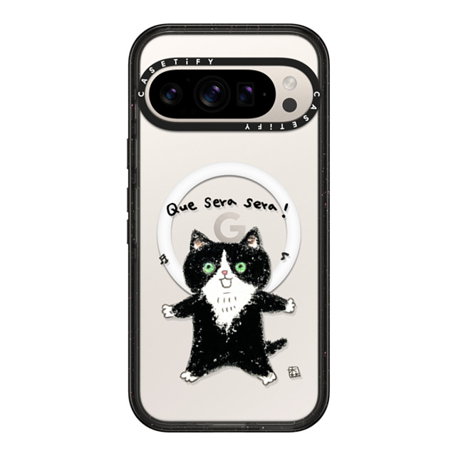 Color of Mori x CASETiFY Pixel 9 Pro Case Cat,Animal ブラック マグネット式 インパクトケース Que sera sera! New iPhone Color of Mori x CASETiFY Pixel 9 Pro Case Cat,Animal ブラック マグネット式 インパクトケース Que sera sera! New iPhone