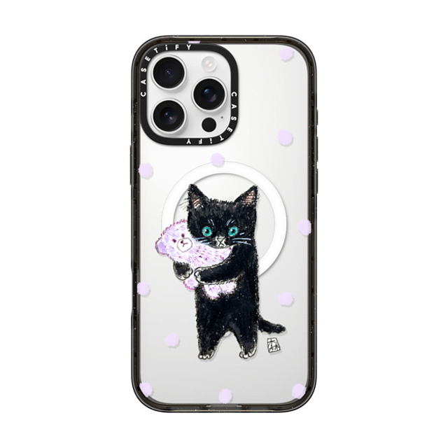 Color of Mori x CASETiFY iPhone 16 Pro Max Case Cat,Animal Black Impact Case MagSafe Compatible Night night! Mother's Day Color of Mori x CASETiFY iPhone 16 Pro Max Case Cat,Animal Black Impact Case MagSafe Compatible Night night! Mother's Day
