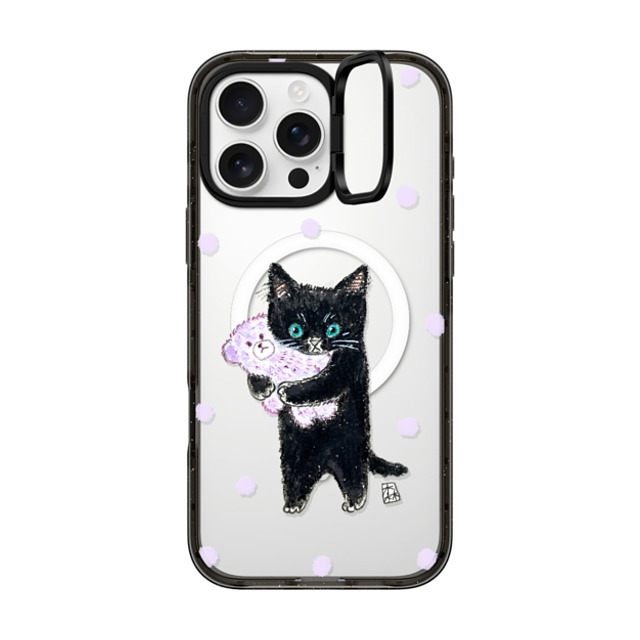 Color of Mori x CASETiFY iPhone 16 Pro Max Case Cat,Animal Black インパクトリングスタンドケース MagSafe対応 Night night! Mother's Day Color of Mori x CASETiFY iPhone 16 Pro Max Case Cat,Animal Black インパクトリングスタンドケース MagSafe対応 Night night! Mother's Day