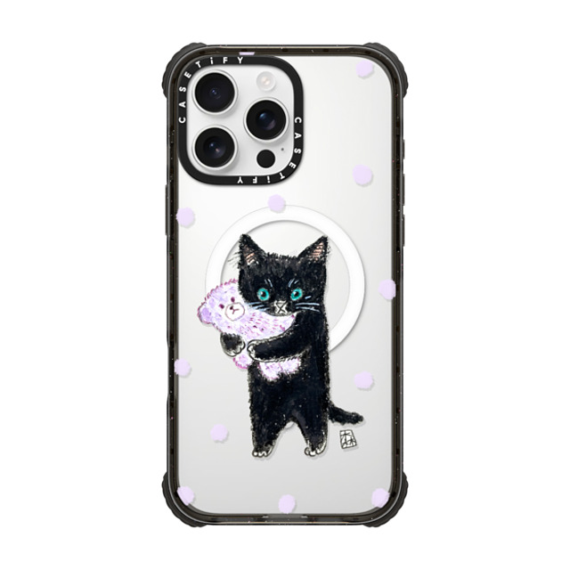 Color of Mori x CASETiFY iPhone 16 Pro Max Case Cat,Animal Black ウルトラ インパクトケース MagSafe 対応 Night night! Mother's Day Color of Mori x CASETiFY iPhone 16 Pro Max Case Cat,Animal Black ウルトラ インパクトケース MagSafe 対応 Night night! Mother's Day