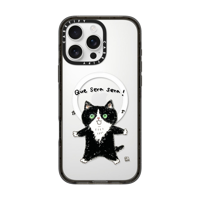 Color of Mori x CASETiFY iPhone 16 Pro Max Case Cat,Animal Black Impact Case MagSafe Compatible Que sera sera! Mother's Day Color of Mori x CASETiFY iPhone 16 Pro Max Case Cat,Animal Black Impact Case MagSafe Compatible Que sera sera! Mother's Day