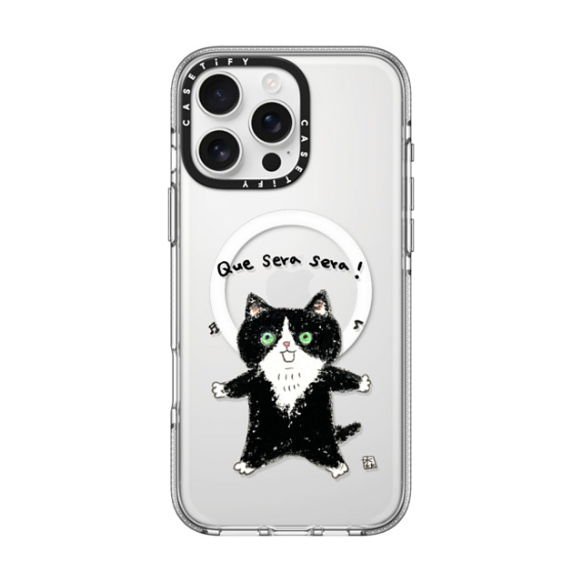 Color of Mori x CASETiFY iPhone 16 Pro Max Case Cat,Animal Clear Clear Case MagSafe Compatible Que sera sera! Mother's Day Color of Mori x CASETiFY iPhone 16 Pro Max Case Cat,Animal Clear Clear Case MagSafe Compatible Que sera sera! Mother's Day