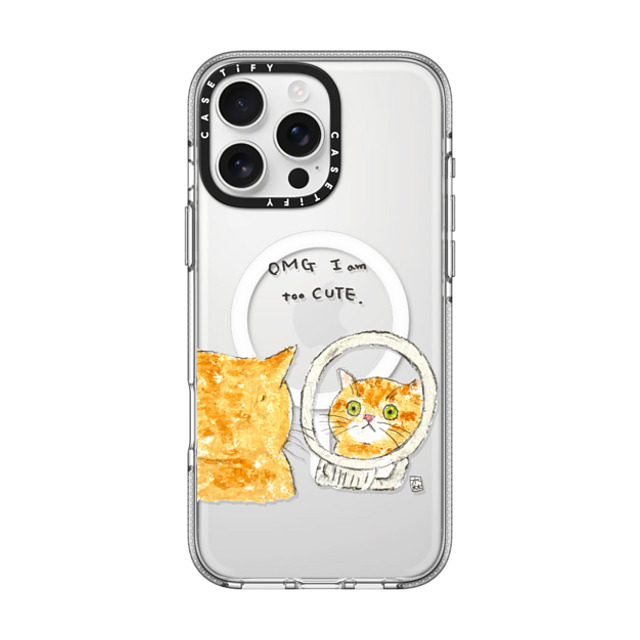 Color of Mori x CASETiFY iPhone 16 Pro Max Case Cat,Animal Clear Clear Case MagSafe Compatible OMG I'm too CUTE Mother's Day Color of Mori x CASETiFY iPhone 16 Pro Max Case Cat,Animal Clear Clear Case MagSafe Compatible OMG I'm too CUTE Mother's Day