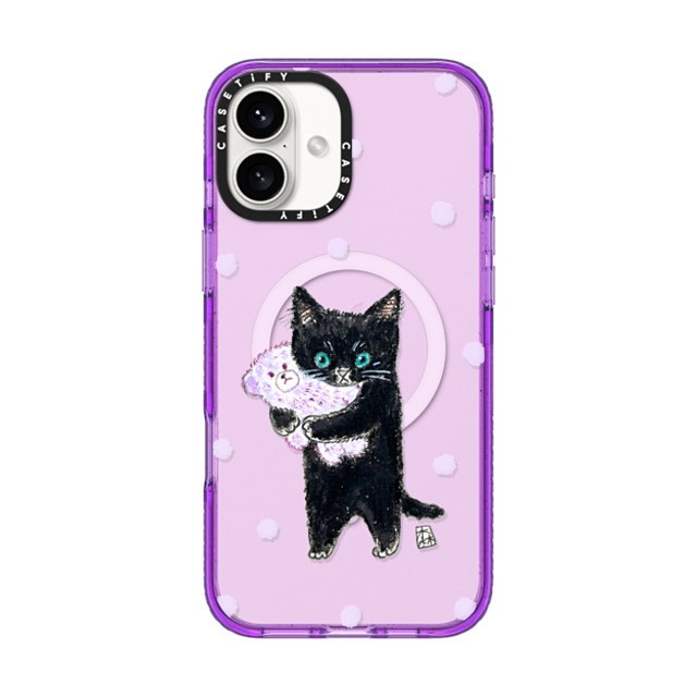 Color of Mori x CASETiFY iPhone 16 Plus Case パープル Impact Case MagSafe Compatible Night night! Color of Mori x CASETiFY iPhone 16 Plus Case パープル Impact Case MagSafe Compatible Night night!