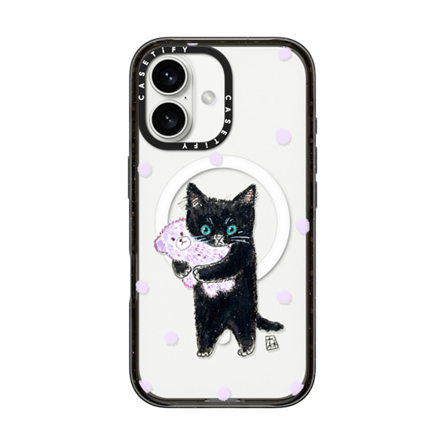 Color of Mori x CASETiFY iPhone 16 Case Cat,Animal Black Impact Case MagSafe Compatible Night night! Mother's Day Color of Mori x CASETiFY iPhone 16 Case Cat,Animal Black Impact Case MagSafe Compatible Night night! Mother's Day