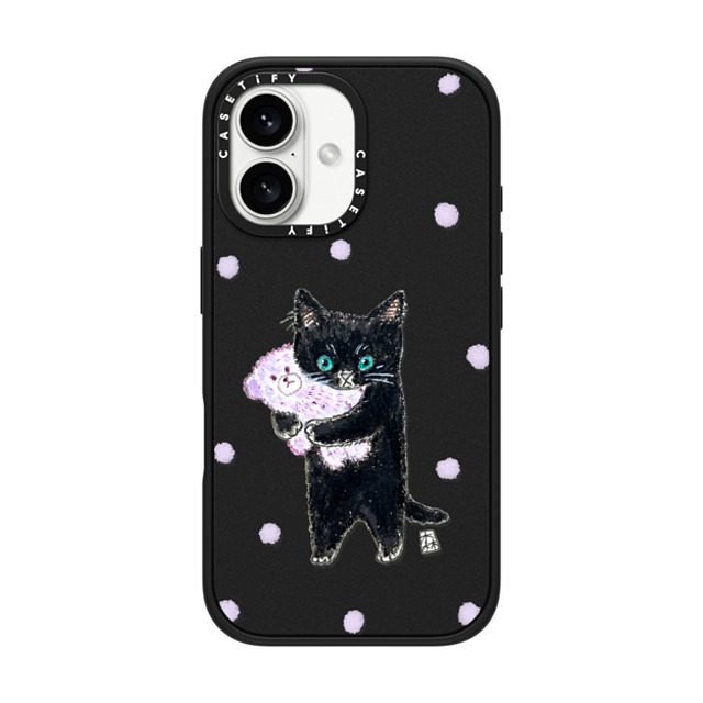 Color of Mori x CASETiFY iPhone 16 Case Matte Black Impact Case Night night! Color of Mori x CASETiFY iPhone 16 Case Matte Black Impact Case Night night!
