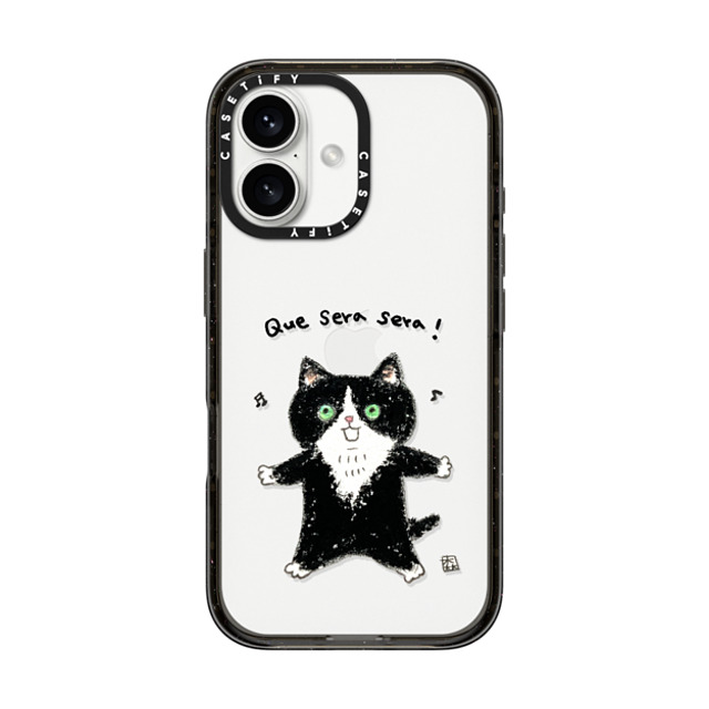 Color of Mori x CASETiFY iPhone 16 Case Cat,Animal Black インパクトケース Que sera sera! Mother's Day Color of Mori x CASETiFY iPhone 16 Case Cat,Animal Black インパクトケース Que sera sera! Mother's Day