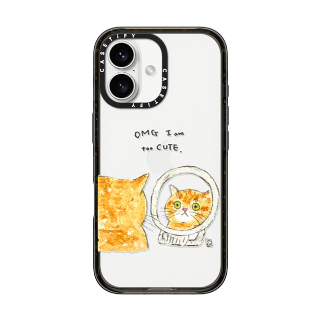 Color of Mori x CASETiFY iPhone 16 Case Cat,Animal Black インパクトケース OMG I'm too CUTE Mother's Day Color of Mori x CASETiFY iPhone 16 Case Cat,Animal Black インパクトケース OMG I'm too CUTE Mother's Day